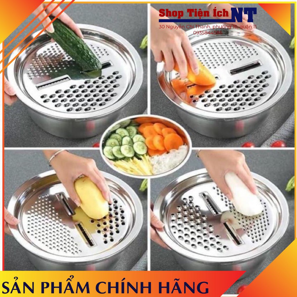 BỘ RỔ NẠO INOX 304 ĐA NĂNG TIỆN LỢI 3 CHI TIẾT | Shopee Việt Nam