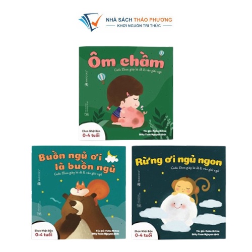 Sách - Ehon Buồn ngủ ơi là buồn ngủ (Bộ 3 cuốn)