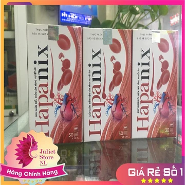 [BỘ 3 HỘP] HAPANIX VIÊN UỐNG HỖ TRỢ SỨC KHỎE HUYẾT ÁP, PHÒNG NGỪA ĐỘT QUỴ TIM MẠCH,GIẢM MỠ MÁU ỔN ĐỊNH ĐƯỜNG HUYẾT