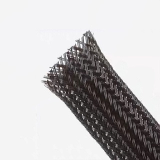 1 / 2 / 5 Mét Màu Đen Cách Nhiệt Bím Tay 1-100 Mm Dây PET Bảo Vệ Cáp Chống Mài Mòn Mở Rộng Dây Cáp Tay Áo