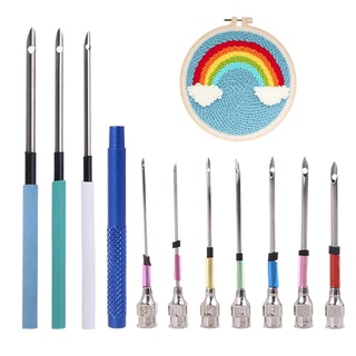 Set 10 kim đan thêu thủ công nghệ thuật DIY có hộp đựng