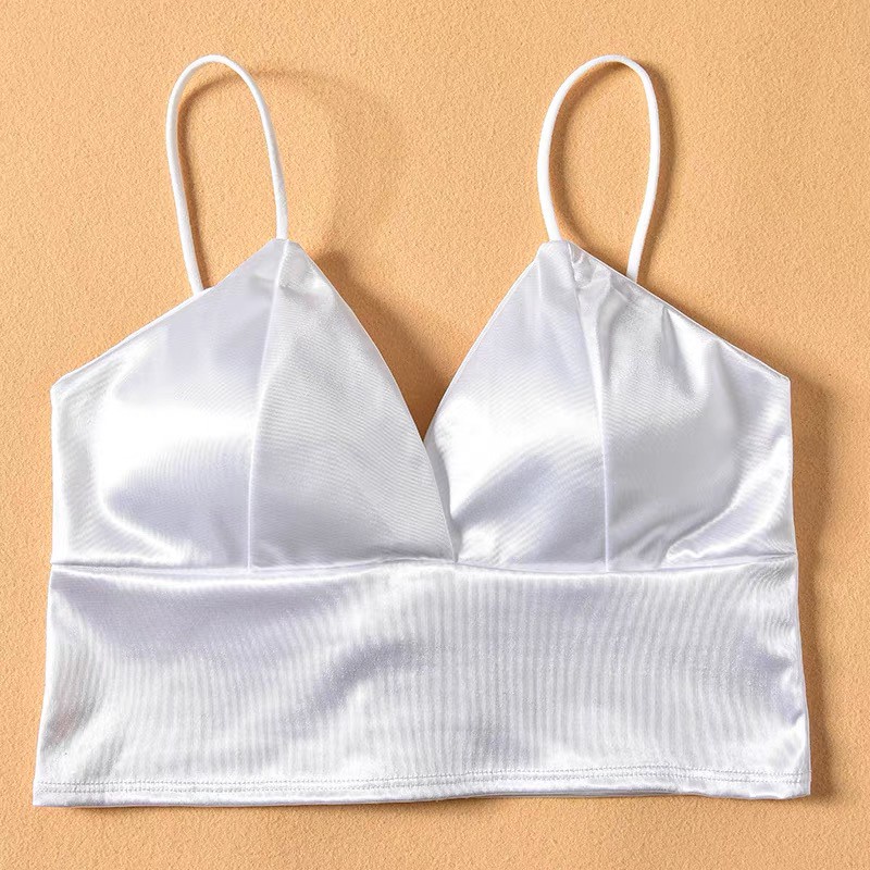 Áo Bra Satin Lụa Bóng 8 nấc cài, áo 2 dây co giãn sexy AB05 [95's House]