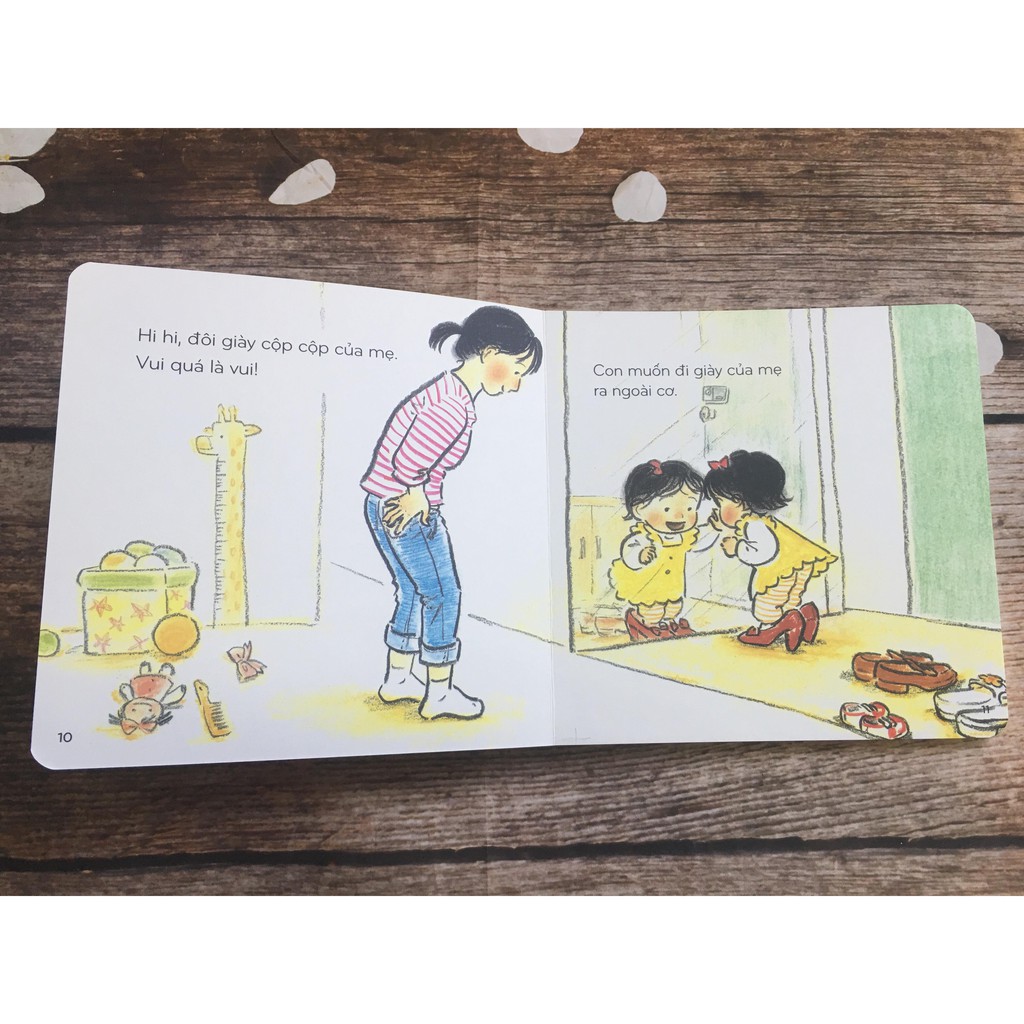 Ảnh Sách - Con muốn đi giày của mẹ - Phát triển trí não sớm cho trẻ từ 0 đến 2 tuổi 2