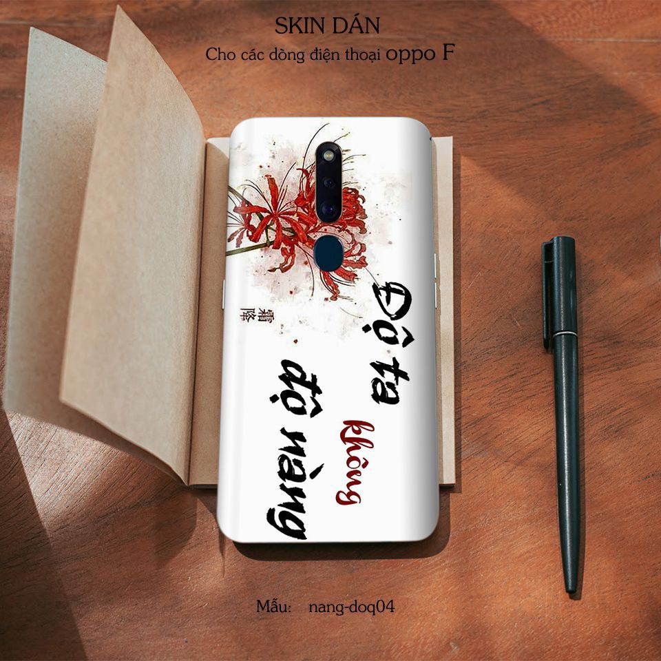 Miếng dán skin cho các dòng điện thoại Oppo F9 - F9 Pro - F11 - F11 Pro in hình cực chất
