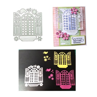 Tình Yêu * Cửa Sổ Cắt Kim Loại Chết Stencil DIY Thêu Sò Album Thẻ Giấy Mẫu Khuôn Dập Nổi Trang Trí