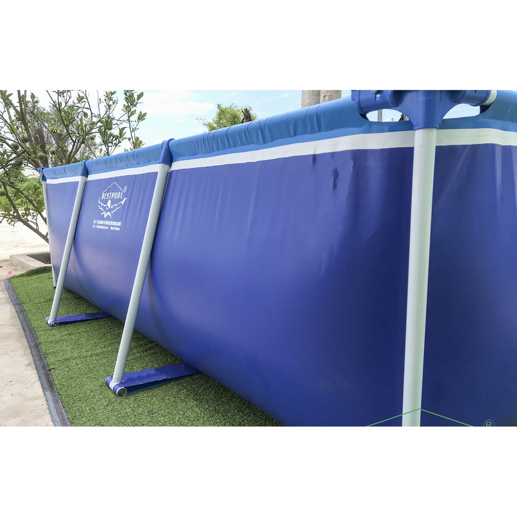Bể bơi bạt - bể bơi cỡ lớn khung thép lắp ghép cỡ lớn 4.05mx2.25mx0.86m và 3.05mx2.05m,0.86m