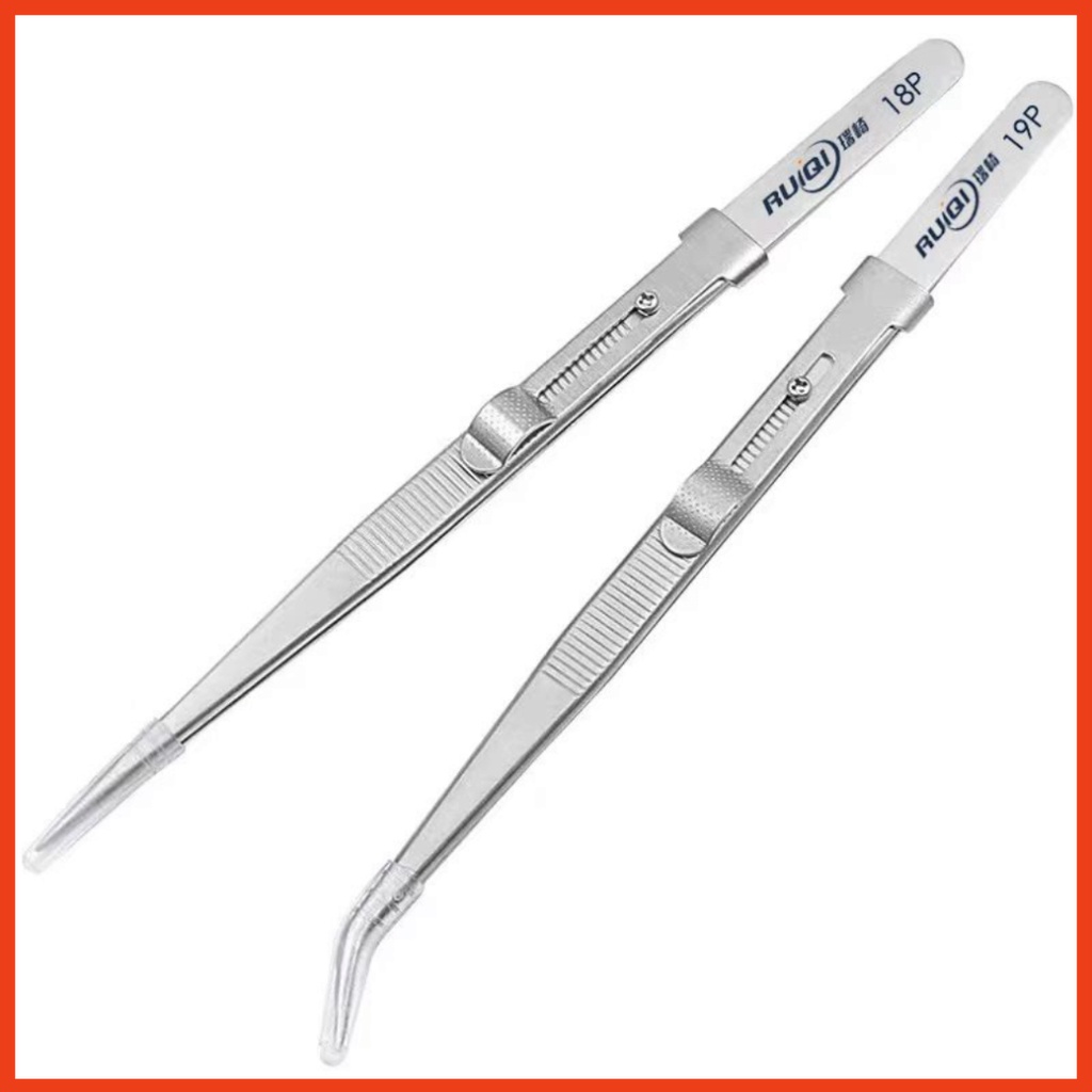 Panh nhíp RUIQI 18P dùng kẹp nối dây, gắp linh kiện, tích hợp đè vỉ tạo chân