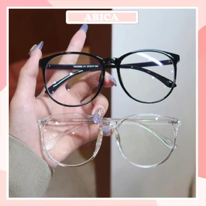 Kính cận thời trang nam nữ phong cách Hàn Quốc mắt không độ chống UV, gọng kính cận Unisex ABICA 068