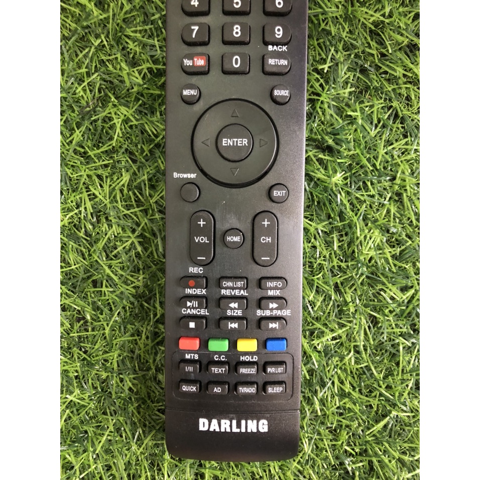 Điều khiển tivi Darling nút Youtube mé bên trái  loại tốt theo máy
