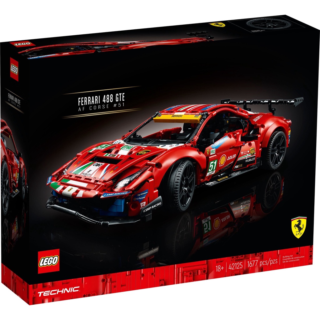 [CÓ SẴN] LEGO TECHNIC 42125 - Ferrari 488 GTE “AF Corse #51” | Shopee ...