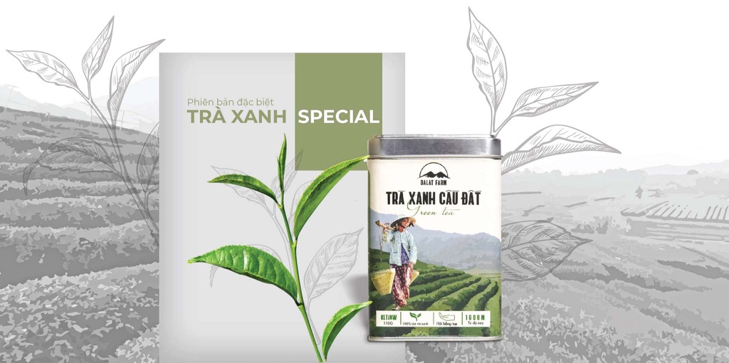 Mô tả Trà Xanh Cầu Đất Dalat Farm - Phiên Bản Đặc Biệt Bà Tôi - Hộp 110 Gr - 1