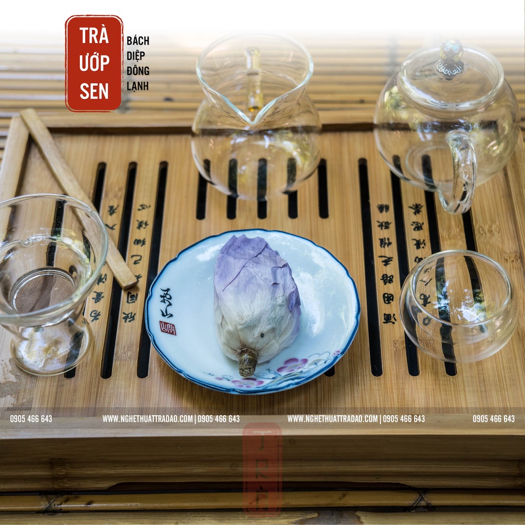 Trà ướp sen bách diệp, trà sen, 1 gói 1 búp
