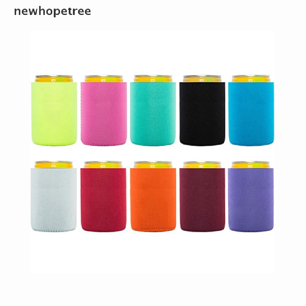 Set 6 vỏ bọc lon bia lạnh có thể tái sử dụng nhiều màu sắc