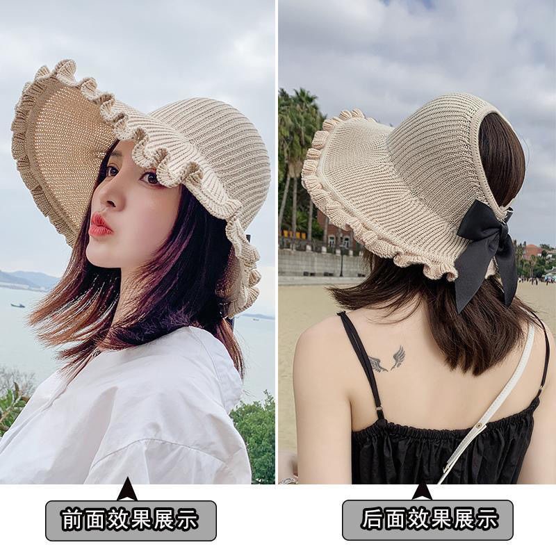 Mũ vành nửa đầu đi biển có bèo / mũ len vành nửa đầu đi biển thời trang ...