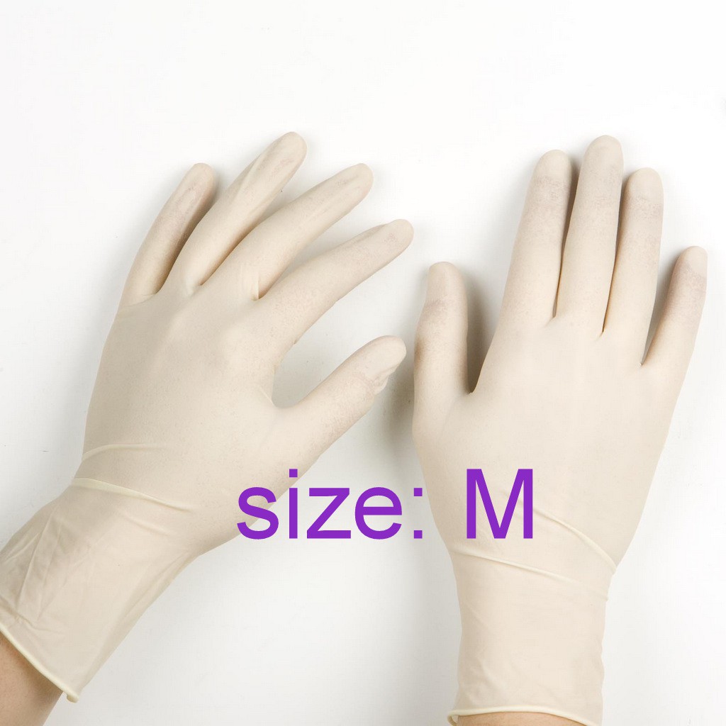 [Shop]. Găng tay y tế không bột màu xanh.[Spa]