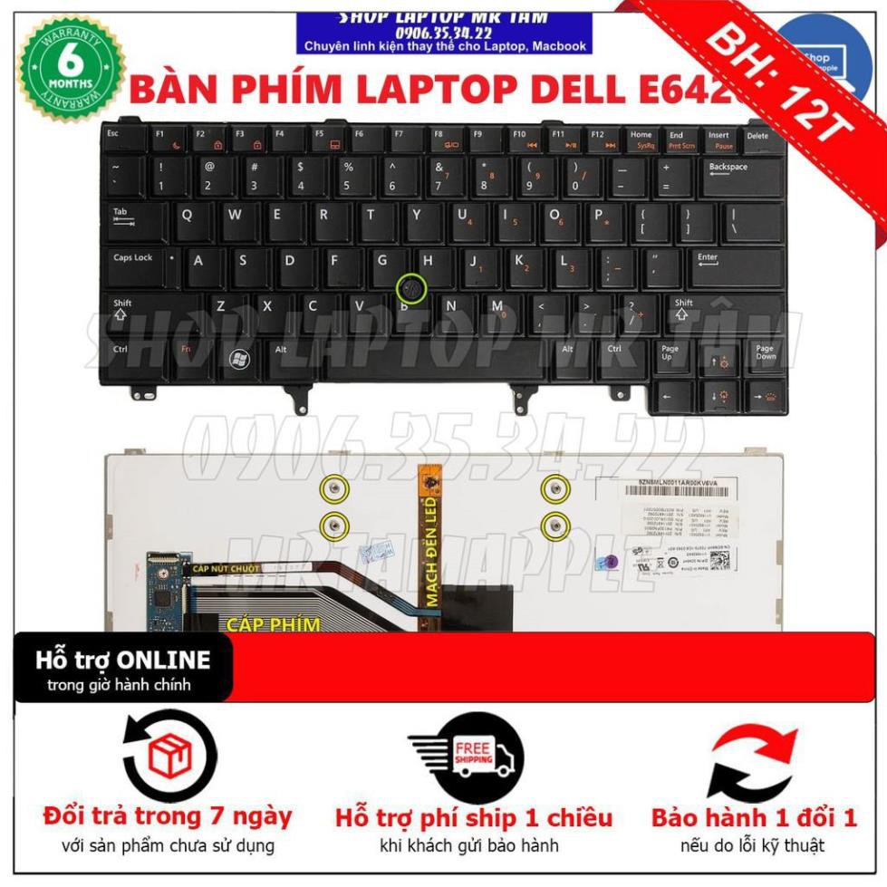 Bh12th Keyboard BÀn PhÍm Laptop Dell E6420 Renew Dùng Cho Latitude E5420 E5430 E6220 E6230 4929