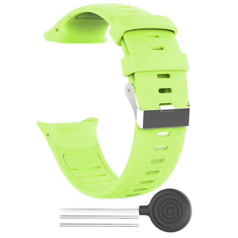 Redbaiaa1 Dây Đeo Silica Cho POLAR Vantage V Bền Đồng Hồ Thông Minh Thời Trang Dây Đeo Tay Mềm