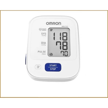 (Ưu Đãi Giá Sốc)Thiết bị đo huyết áp bắp tay Omron HEM-7121 (Trắng xám)