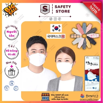 Khẩu trang KF94 - Hàng xịn nhập khẩu - Hàn quốc 4D mask hình họa tiết kháng khuẩn thời trang SAFETY STORE DN