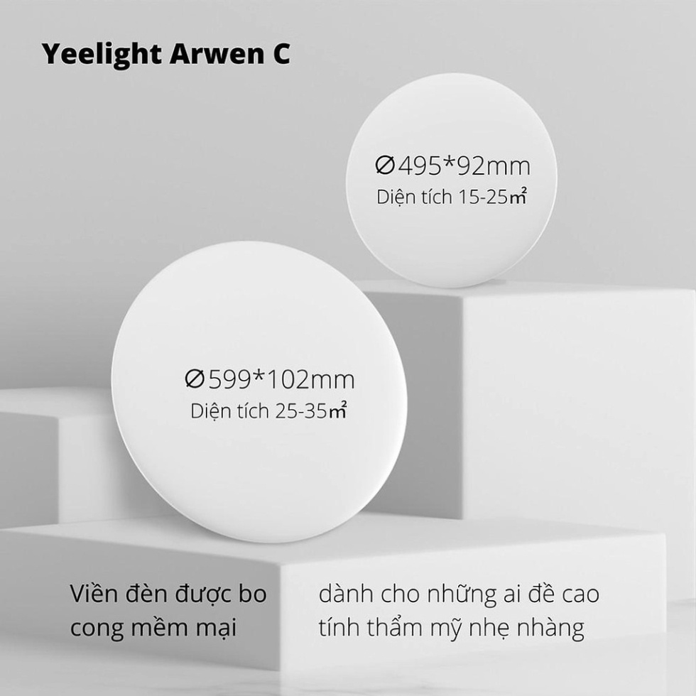 Mô tả Đèn trần thông minh Yeelight Arwen 235C/300C/400C/450C/550C - Led RGB hắt trần bản quốc tế - 2