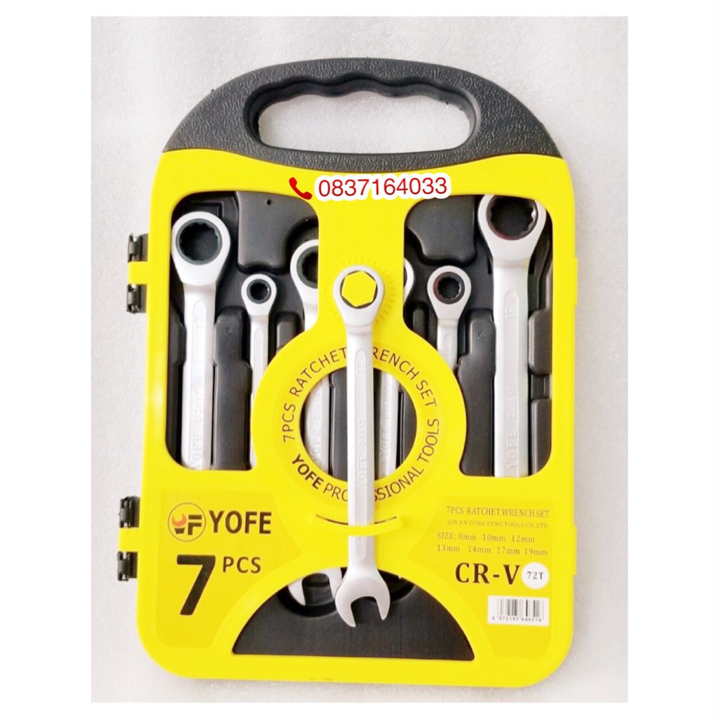Bộ cờ lê vòng miệng tròng tự động 7 chi tiết YOFE 8-19mm | Shopee Việt Nam