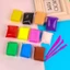 Đất Sét Tự Khô Nhật 12/34/36 Màu Đất Nặn Tự Khô Cao Cấp Siêu Nhẹ Dành Cho Bé Làm Butter Slime Đất Xét - BỐ KHỦNG LONG