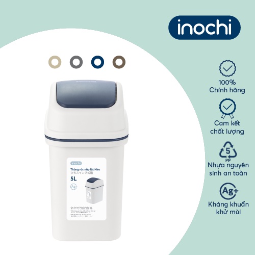 Thùng rác nắp lật Inochi - Hiro 5L/10L/15L (kèm ruột) | Shopee Việt Nam