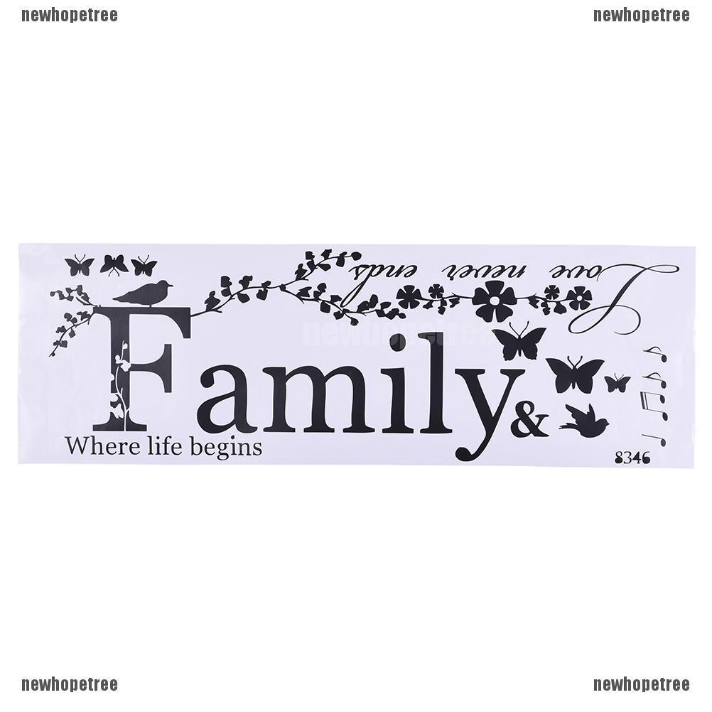 Sticker dán tường nghệ thuật hình chữ Family, dùng trang trí nhà ...