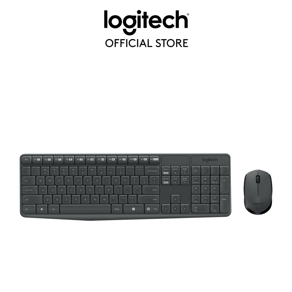 [Mã ELCL7 giảm 7% đơn 300K] Bộ bàn phím chuột không dây Logitech MK235