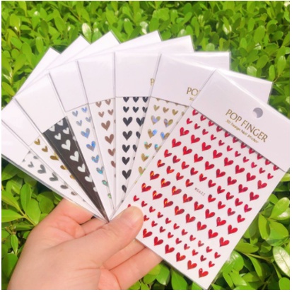 sticker tim trang trí nail | Shopee Việt Nam