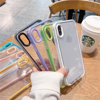 Ốp Điện Thoại Dày Trong Suốt Chống Sốc 2 Trong 1 Cho Iphone X Xs Xr 11 13 12 Pro Max 6 6s 7 8 SE 2 3 Trong 1