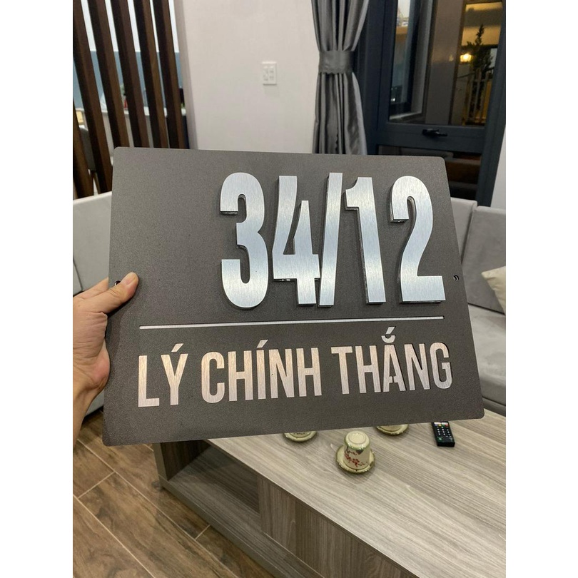 Biển số nhà. Bảng số nhà. Đặt hàng theo yêu cầu. BSN-06