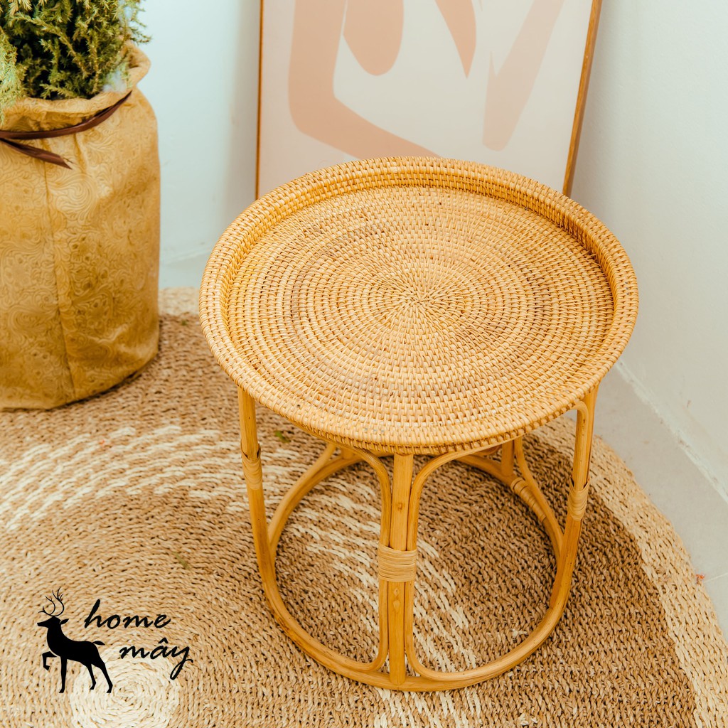 Bàn Trà Mây Guộc - Sản phẩm trang trí cho Nhà Cửa, Quán Cafe, và Home Stay từ HOME MÂY