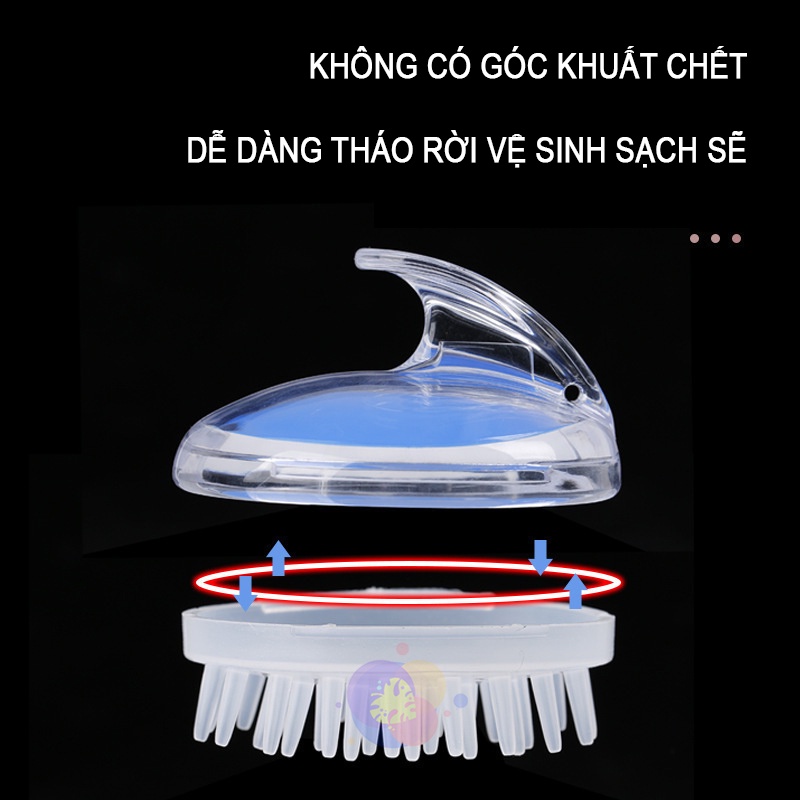Lược Gội Đầu Massage Giúp Mát Xa Da Đầu