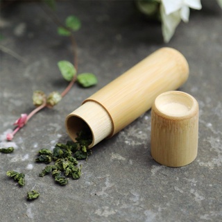 BS * Hộp ống tre kín khí Hộp đựng gia vị nhỏ có nắp 4 kích thước