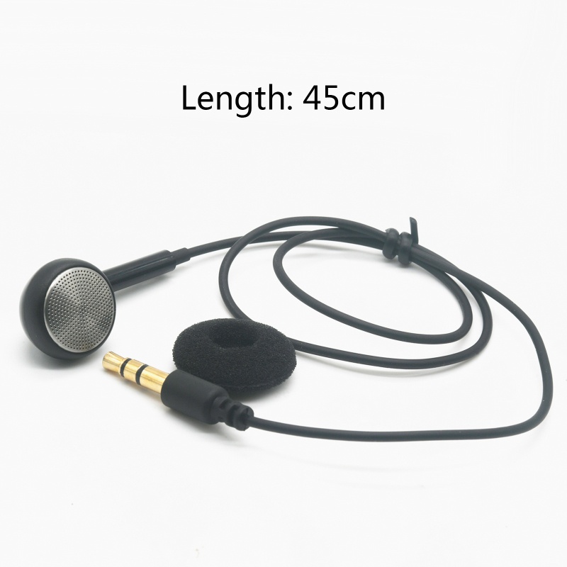 Redbaiaa1 3 5mm Điện thoại chơi game Tai nghe đơn phương cho âm thanh ảo thuật thông minh Khử tiếng ồn Điều khiển âm lượng Tai nghe thể thao trong tai