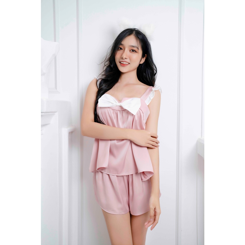 Sexy Forever Đồ Bộ Ngủ Đính Nơ Ngực Annie