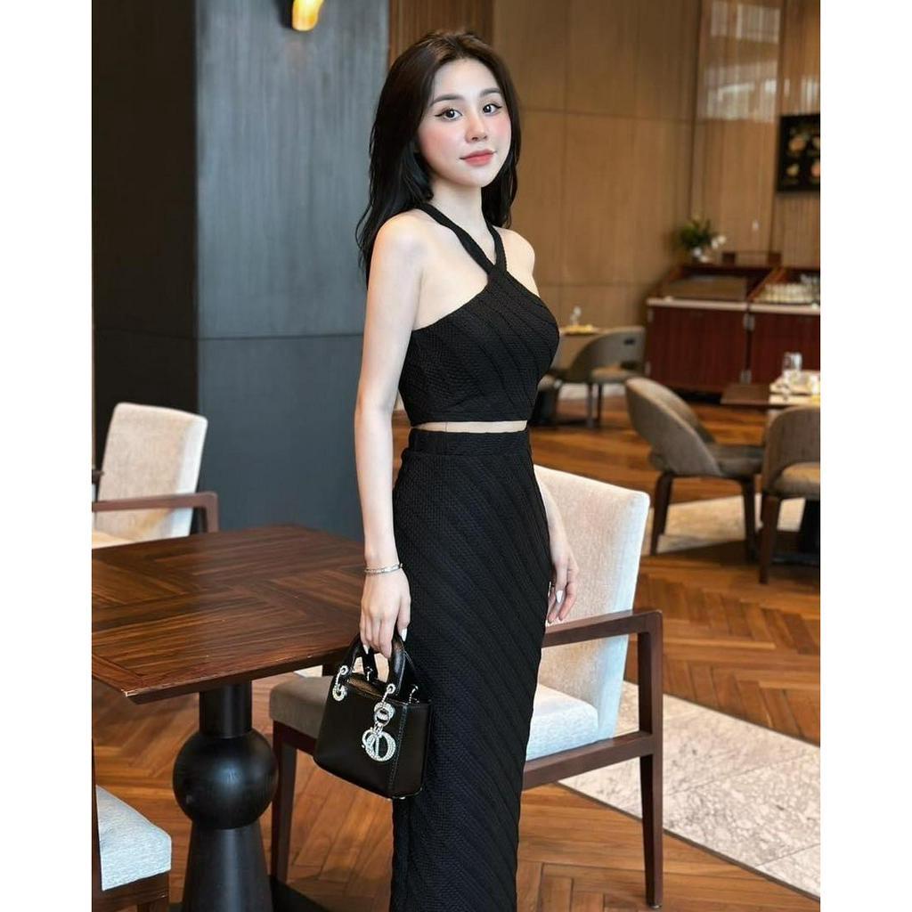 🌷SET ÁO YẾM GÂN CV MIDI⚡HỎA TỐC⚡ MEOINDAHOUSE