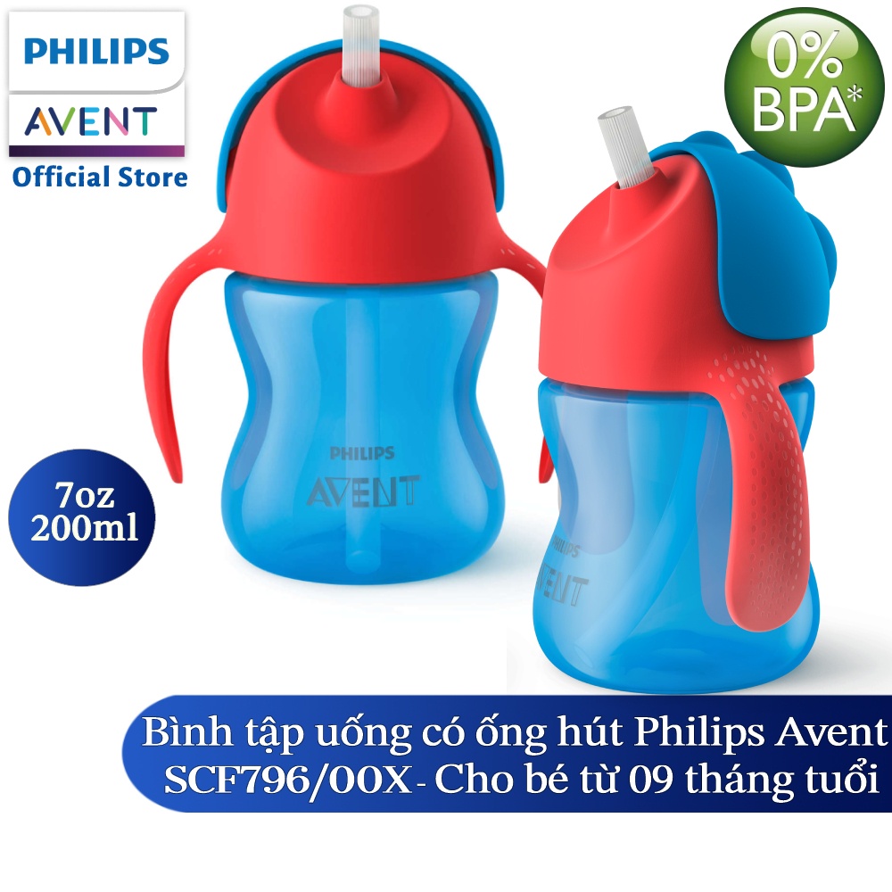 Ảnh Philips Avent bình tập uống có ống hút 200ml bé từ 9 tháng SCF796/00 3