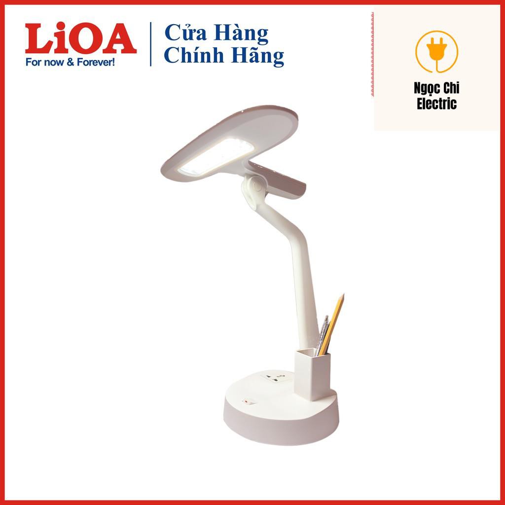 [CHÍNH HÃNG] Đèn bàn Led ngang LiOA có ổ cắm đa năng và hộp đựng bút ...