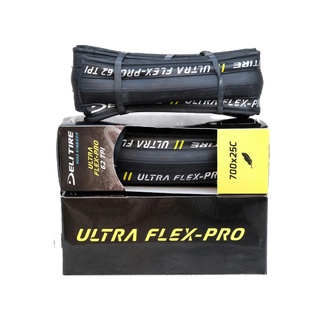 Vỏ/ Lốp Xe Đạp Road Deli Ultra Flex-Pro 700x23-25-28C SA-025 Black SkinWall Gấp Gọn,Talon Mềm Áp Suất 80-102PSI 62TPI