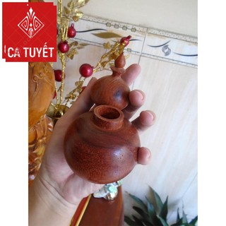 Hộp Đựng Tăm Hồ Lô Gỗ Hương Tiện Nuyên Khối