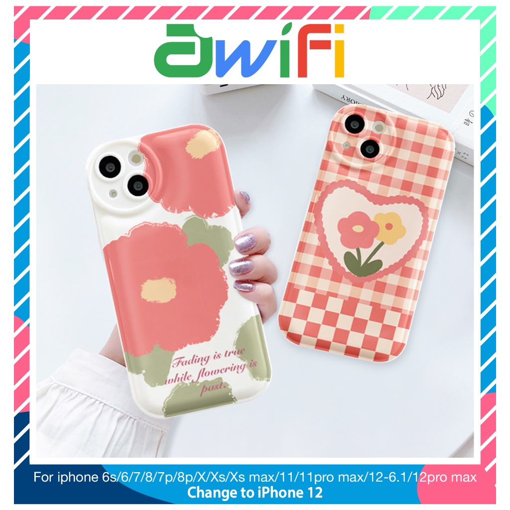 Ốp lưng iphone đệm khí hoa fading 6/6plus/6splus/7/7plus/8/8plus/xs/11 ...