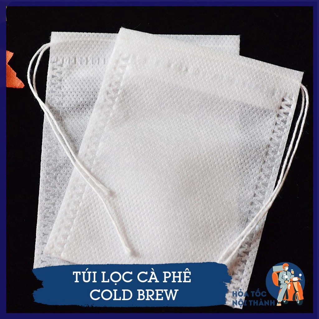 Túi lọc trà, túi ủ cà phê Cold Brew làm bằng vải không dệt có dây rút ...