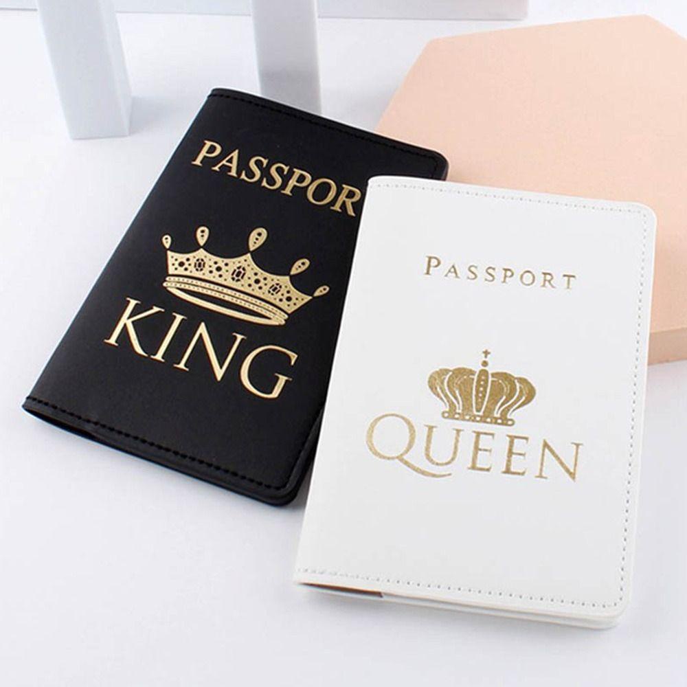 Vỏ hộ chiếu HOBBYIN Du lịch Da Pu Đơn giản Giá đỡ hộ chiếu