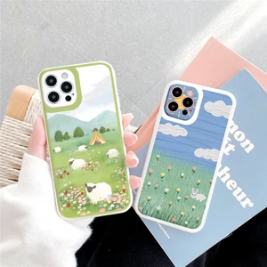 Ốp lưng iphone 13 pro max Cánh đồng Hoa ốp bảo vệ camera vuông cạnh đủ mã 6 đến 11 12 13 promax tr245