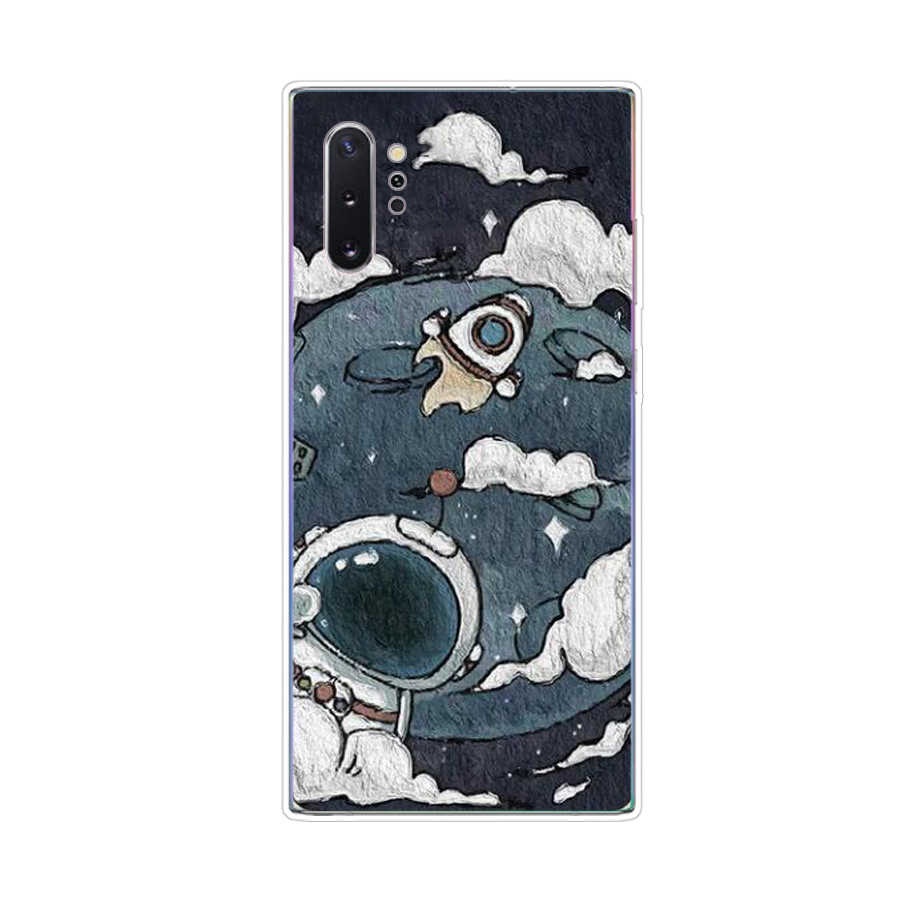 Ốp Điện Thoại TPU Dẻo In Họa Tiết Độc Đáo Thời Trang Cho Samsung Galaxy note 9 10 plus
