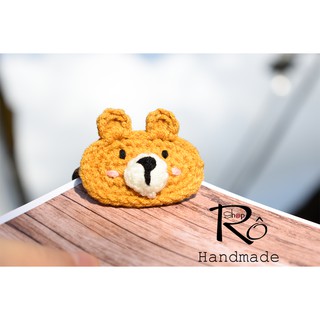 Dây buộc tóc con gấu Pooh baby cho nữ và bé gái dễ thương 4cm |Đồ cột tóc cute |Shop Rô Handmade