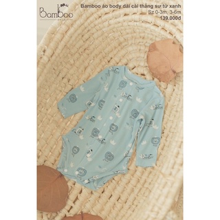Bộ Body Chip Little Love Sơ Sinh Dài Tay Chất Liệu Bamboo 0-3m Và 3-6m
