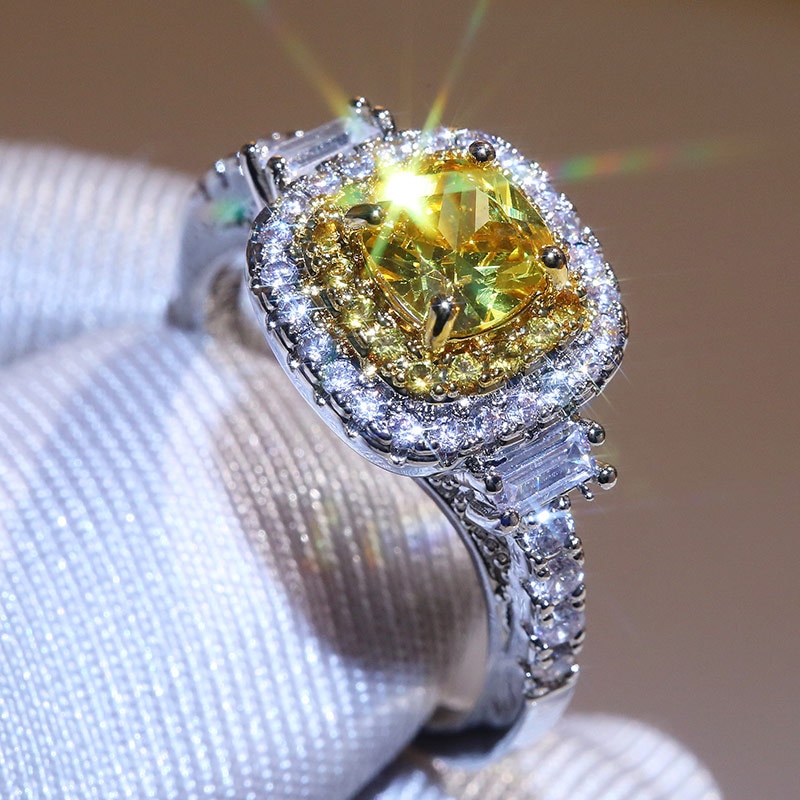 Women's 925 Silver Engagement Ring by 8916 Fashion Accessories Store